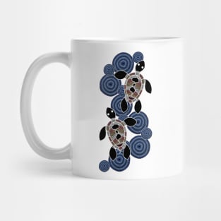 Aboriginal Art - Turtle Dots Long Mug